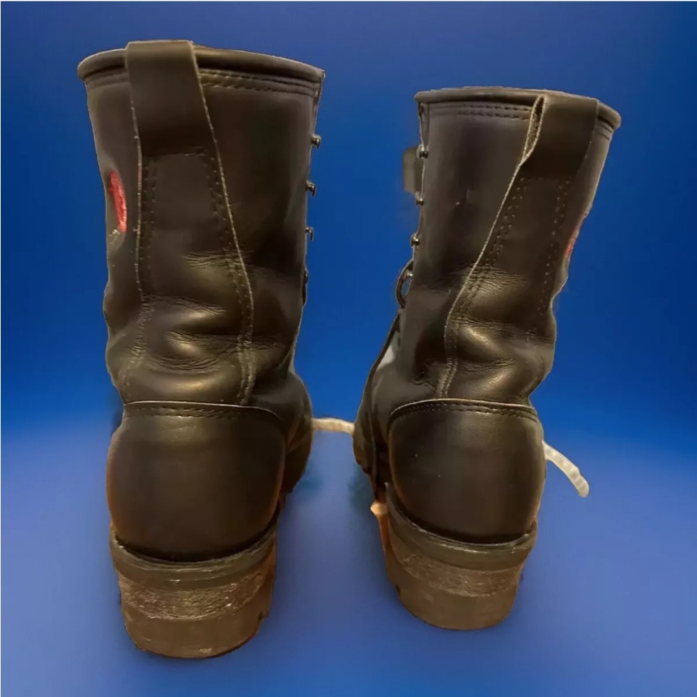 Double H motorcycle boots w/embroidered rose - Picture 6 of 8